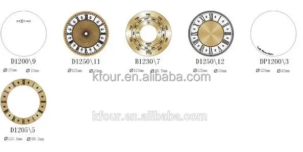 KFOUR D720-1 Aluminum/PVC wall clock dial clock face from Chinese