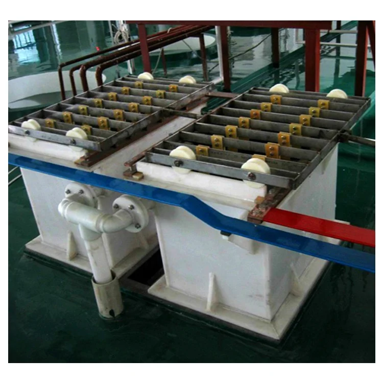 Complete electrolytic cell gold refinery plant with fume scrubber