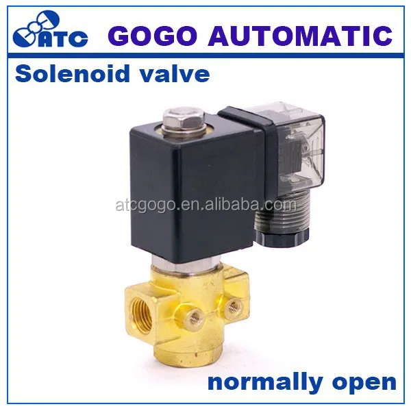 GOGOATC 12v Water Solenoid Valves 3/8 Inch 2 Way Pneumatic Control pilot Diaphragm Valve