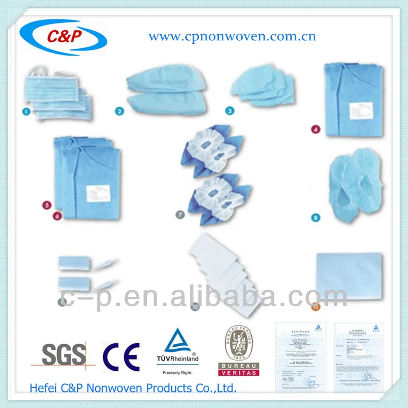 Factory Supply Hospital Use Disposable EO Sterile Dental Drape Pack Kit For Guided Implantology