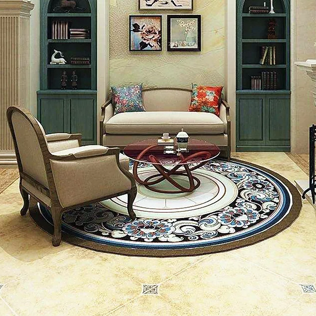 
Machine Woven Persian Carpet Round Shape Area Rugs 