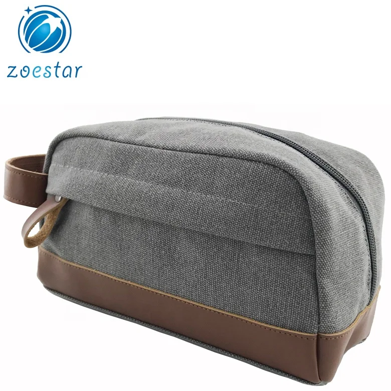 Men Quality Wallet wrist Casual Purse Big Casual Male Envelope Canvas Key Bag Clutch Grey