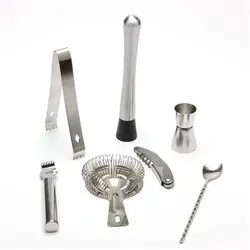 Профессиональный набор для бармена, набор для коктейлей с подставкой