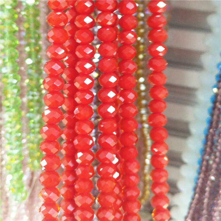 High quality faceted crystal rondelle beads all types of beads