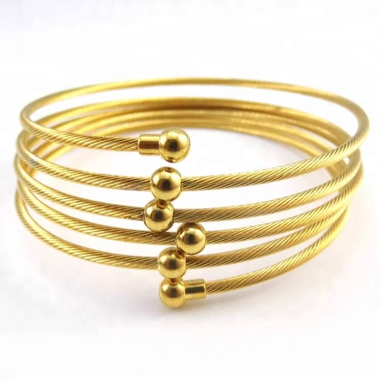 
Titanium steel coiled elastic bracelet female stainless steel bracelet jewelry 
