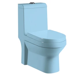 P-trap washdown floor mounting bathroom wc pink color ceramic toilet