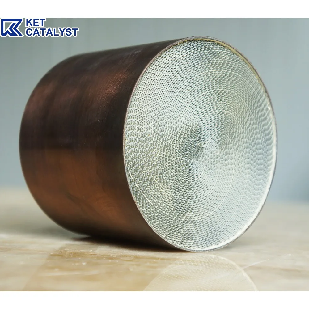 KET 3 core Auto metal honeycomb monolith carrier catalyst for exhaust catalytic converter