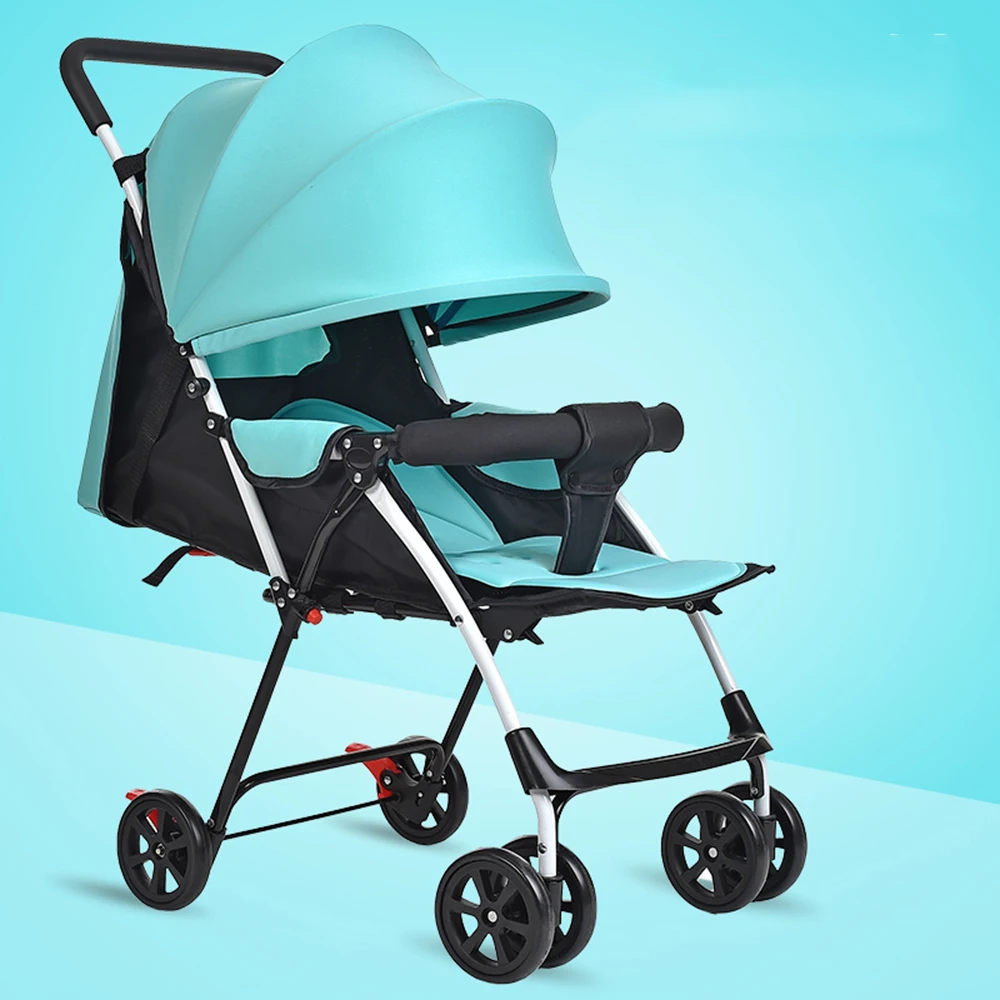 Wholesale Baby Doll Stroller Stainless Steel Frame Lycra Canopy Cheap Folding Baby Pram High Quality Baby Stroller