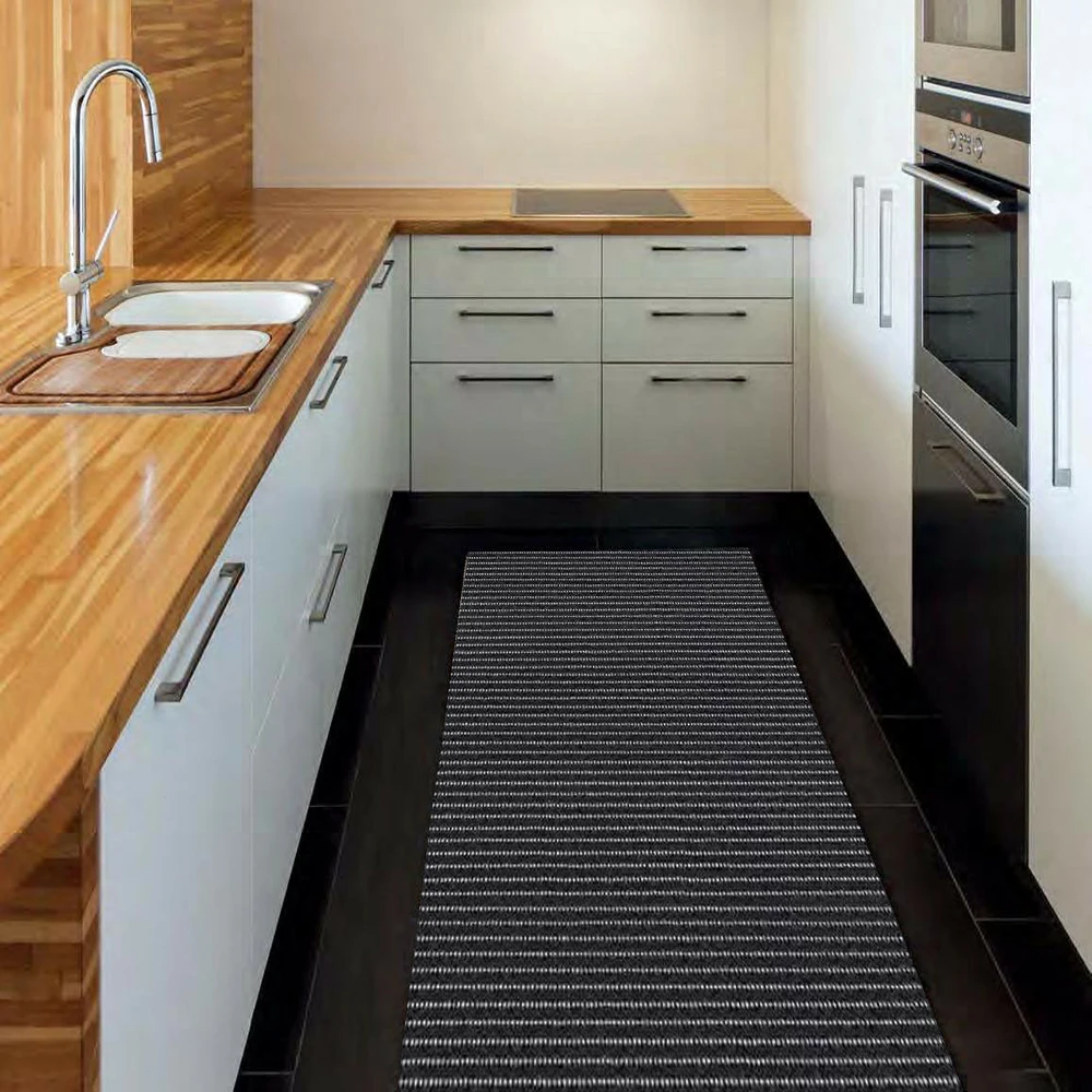 cheap price pvc anti-slip mat bathroom foaming printed floor mat for kitchen floor