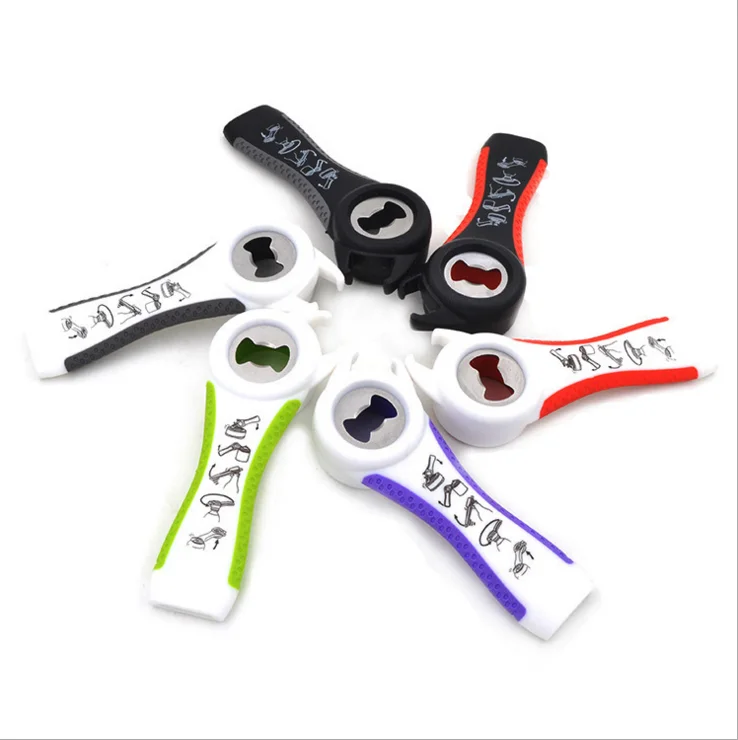 5 in 1 Lids Off Rubber Silicone Automatic Bottle Keychain Can Opener Multi Jar Opener