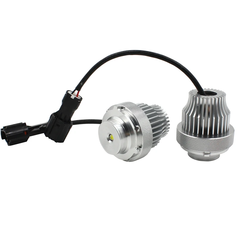 FSYLX Светодиодный Маркер ангельские глазки со светодиодными чипсами Ксеноновые белые для BMW E60 E61 LCI галогенные фары автомобиля светодиодные bmw