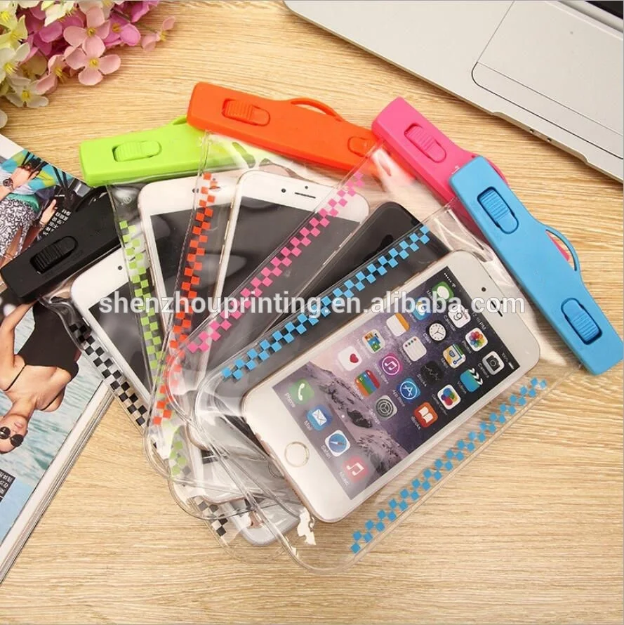 Hot products high quality custom water proof cell phone pouch mobile phone PVC waterproof bag for promotional gift