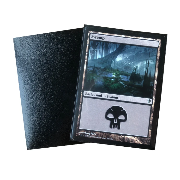 Hot Sales 600counts MTG Size 66X91mm  Premium Black Matte card sleeves