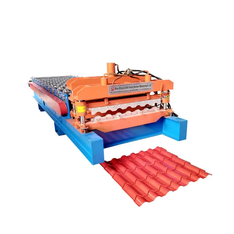 aluminum roof tile making roll forming machine