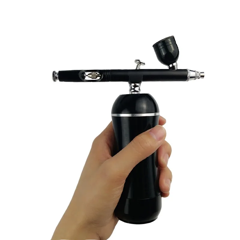 HS80006 New Design Cordless airbrush Barber Wireless dual action airbrush compressor kit