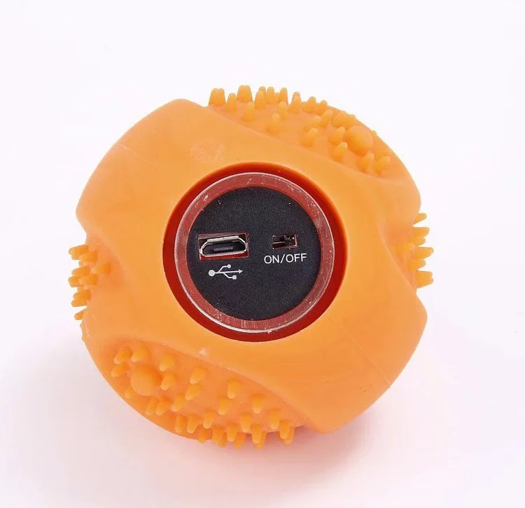 Durable Silicon Led Pet Toy, Motion Sensor Flashing Light Dog Toy Ball