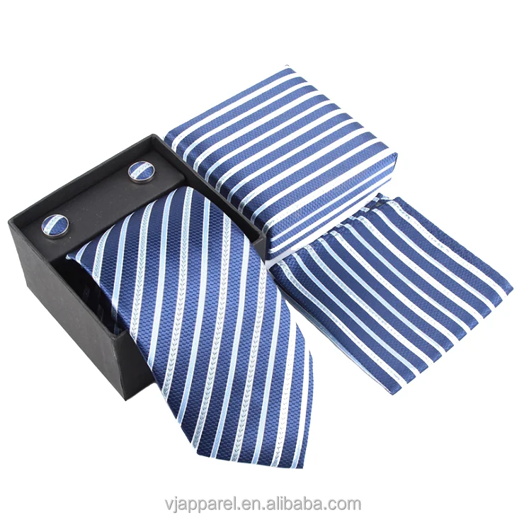 
Мужской Жаккардовый тканый шелковый галстук запонки носовой платок подарочные коробки 