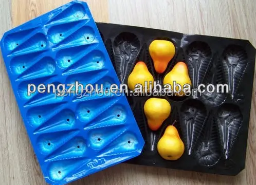 
Supermarket Display Fruit Protection Nested Pack Pomegranate Plastic Packaging Tray 