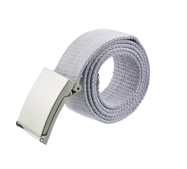 2023 Wholesale Garment Accessory Cam Buckle Webbing Belt Braided Belt for Men fabric belt metal