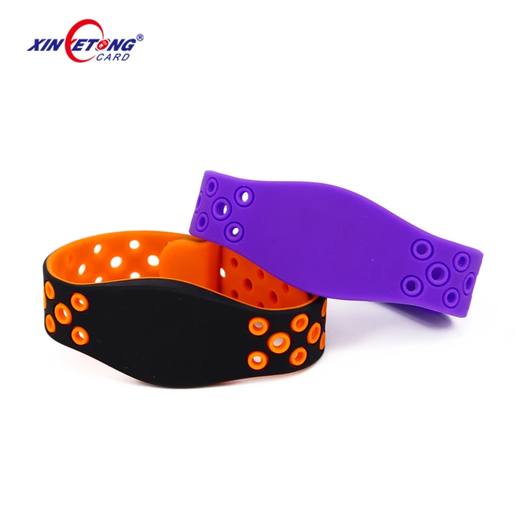 China Guaranteed Quality Customization  RFID/NFC  Silicone  Bracelet /Wristbands for Access Control