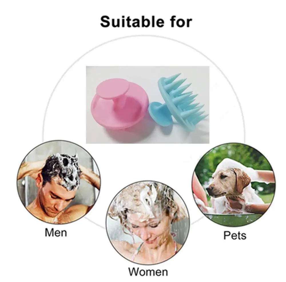 Силиконовый шампунь для ухода за волосами, расческа для массажа головы, оптовая продажа