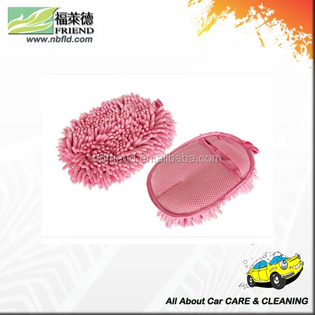 Авто блеск 2 в 1 микрофибра синель моющийся рукавица
