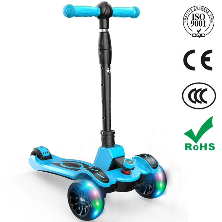 Amazing Wholesale Price Foldable Flashing Wheel Kids Scooter, 3 Wheel Kids Kick Scooter