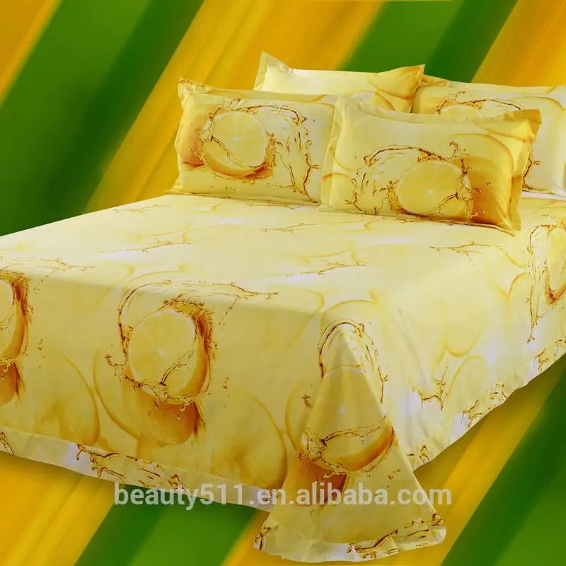 Classical home textile custom duvet cover/ 100% cotton single bed sheets BS5002