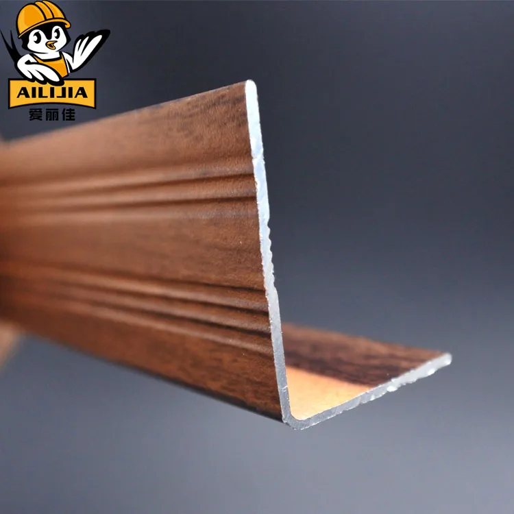 vinyl aluminum flexible bronze l shape floor edge trim
