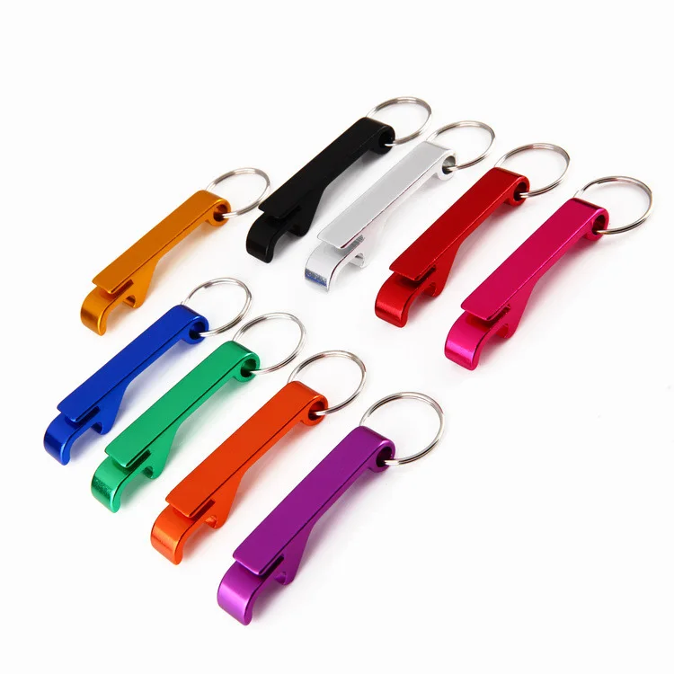 Customized logo metal  wine beer  bottle opener keychain bar custom engraved blank stainless steel cap opener keyring