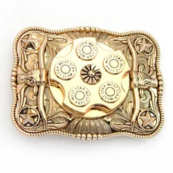 40mm zinc alloy bull head western belt buckle