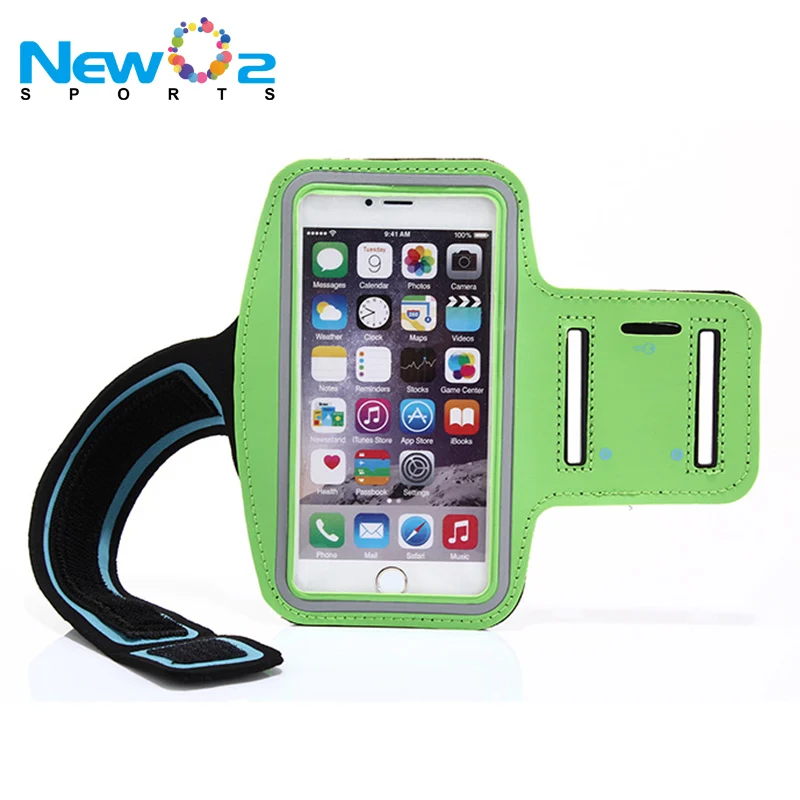 Colorful sport running PU and neoprene mobile phone armband for outdoor running fitness gym