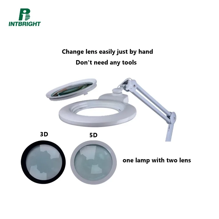 inspection magnifier lamp lente para joyeria with magnifying glass with rolling floor stand for facial beauty dental lab jewelry