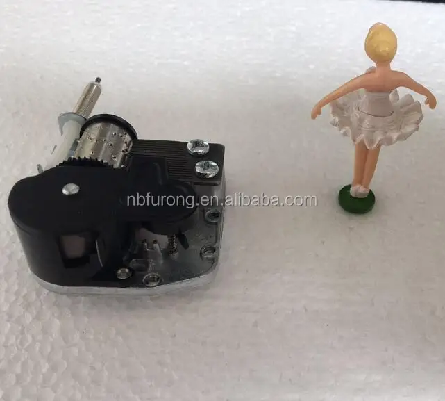 Rotate ballerina music box mechanism