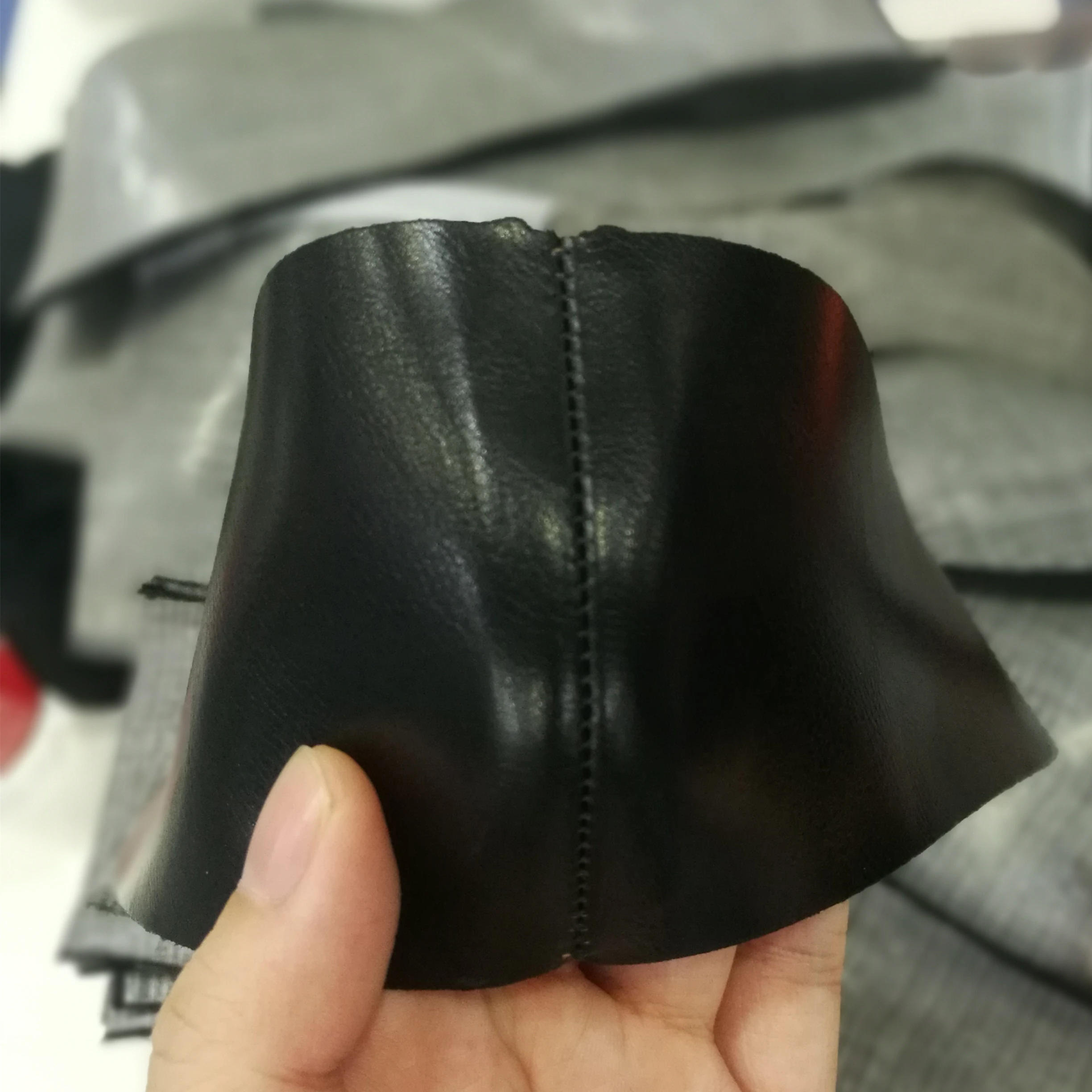 SD-2B609 hot melt seam rubbing and cementing machine for leather goods upper sofa bag