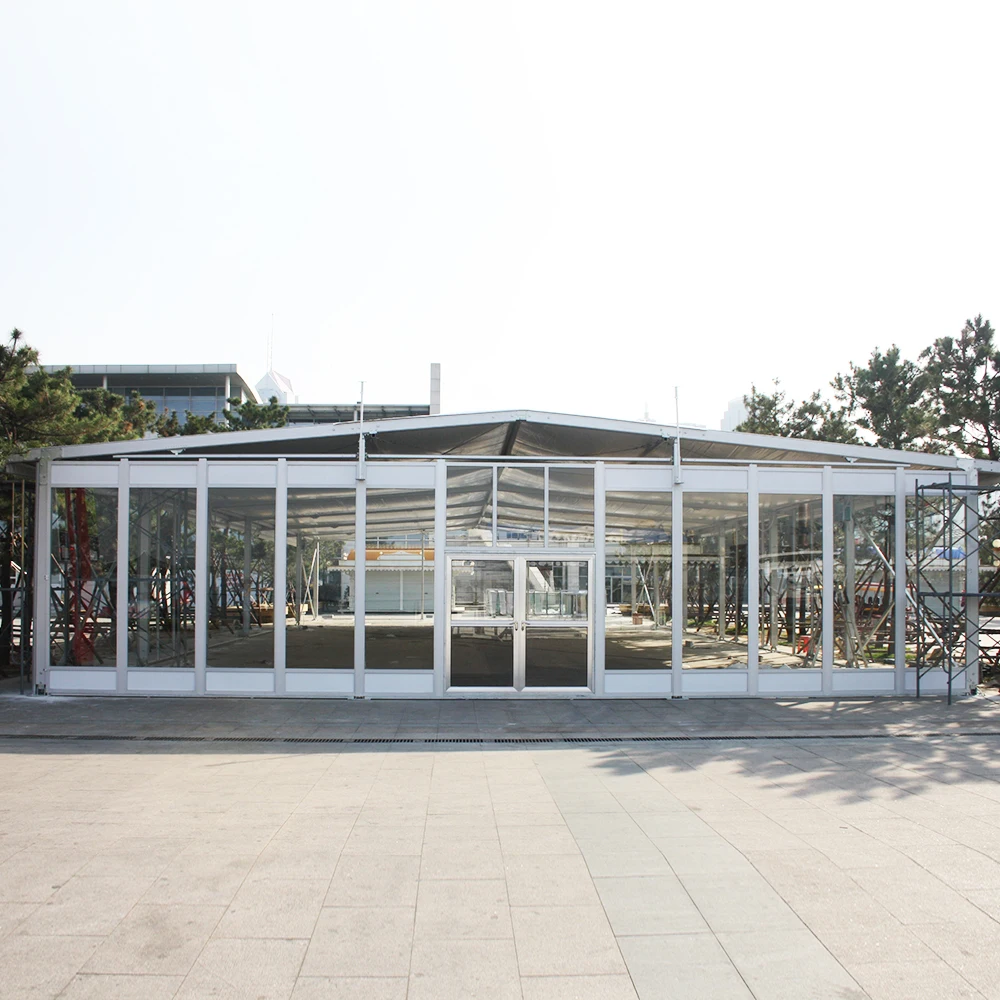 
COSCO Aluminum Structure Thermo Roof Wedding Glass Tent, Winter Insulated Outdoor Large Party Tent 