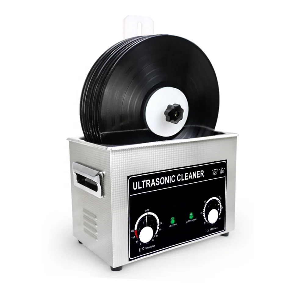 180W 6.5l timer and heater adjustable ultrasonic cleaner for turntable record player with speakers