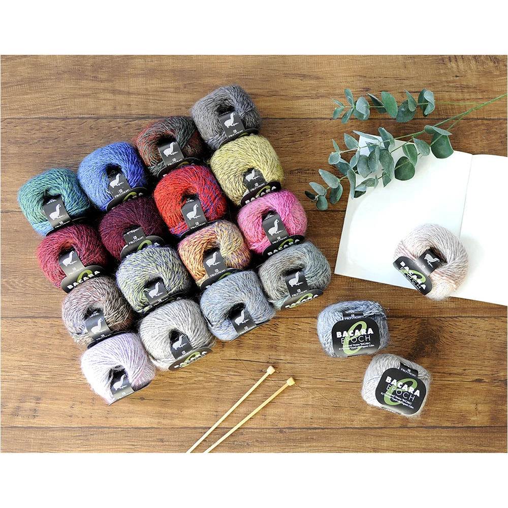 
Japanese Hot Sale High Quality Colorful Multi Blended Wool Yarn 
