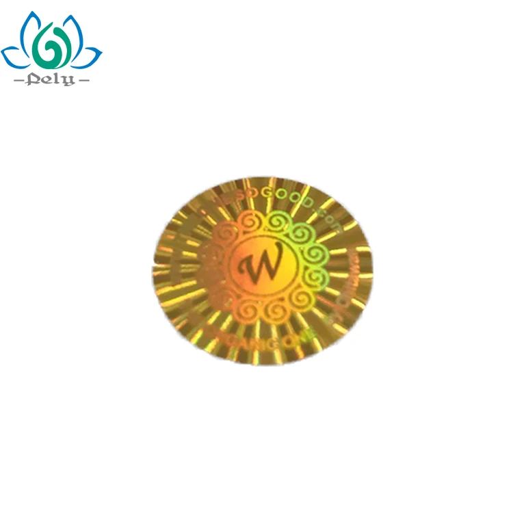 Tamper Proof Anti-counterfeit 3D Custom Transparent Hologram Sticker