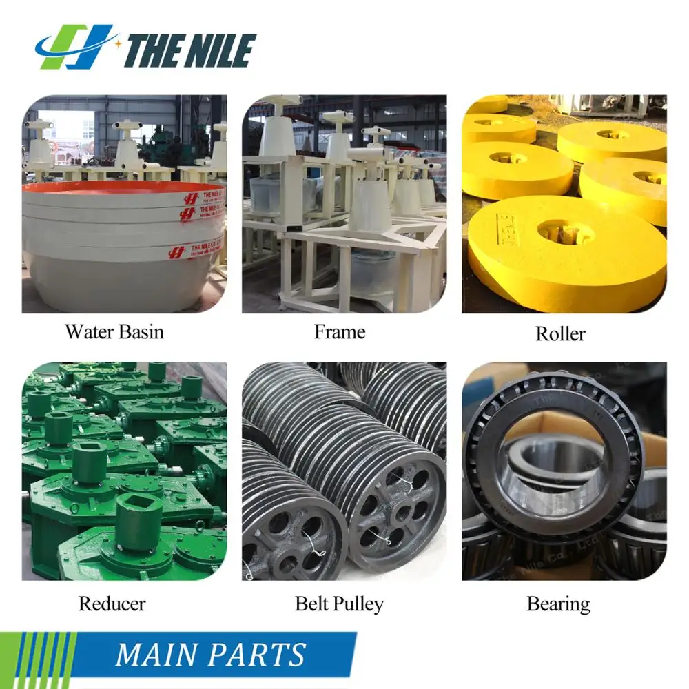 Sudan Wet Pan Mill New Type Professional Stone Grinder Gold Wet Pan Mill For Grinding Gold Ore