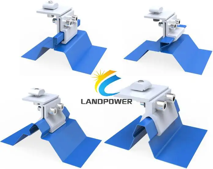 Hot Sell Aluminum Oem Solar Mounting Standing Seam Tin Metal Roof Clamps For Pv Panel Module