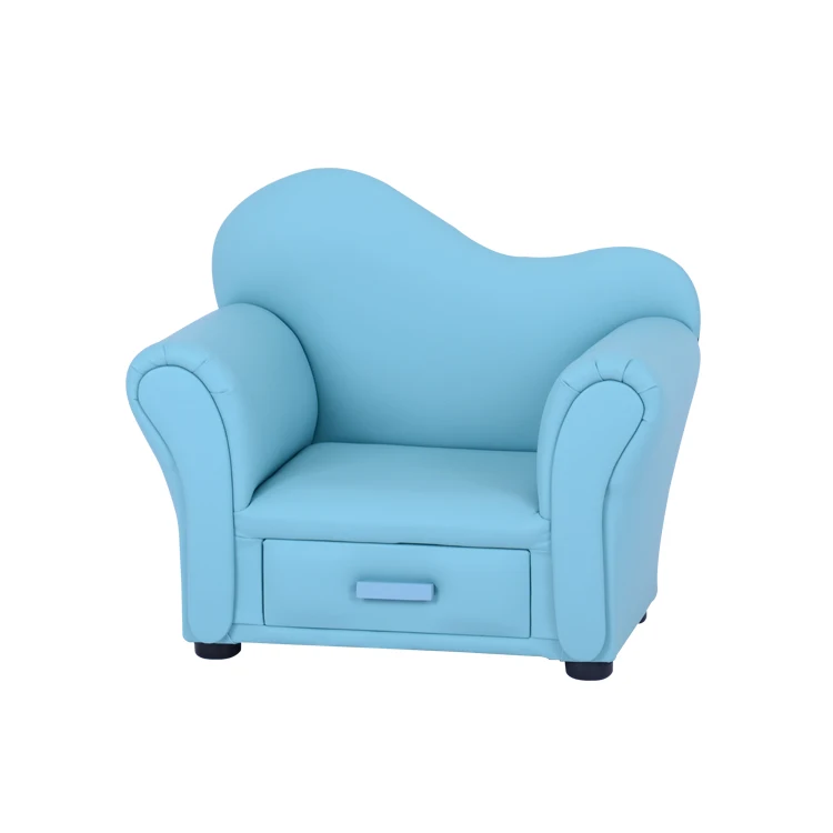 Роскошный и привлекательный мягкий детский диван с выдвижным ящиком