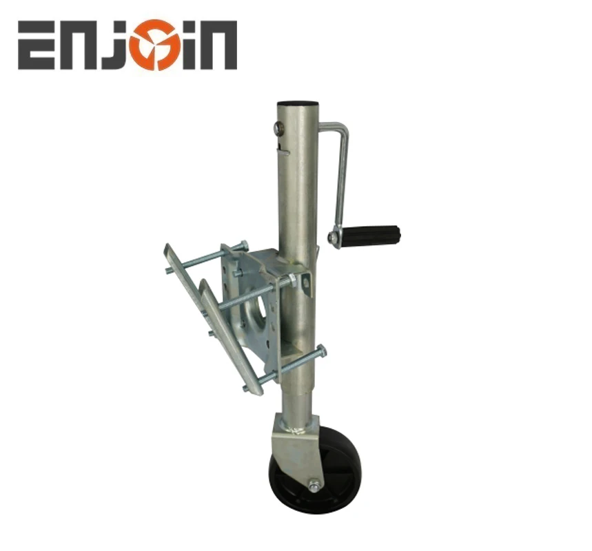 ENJOIN China Hot New 1000 lbs Bolt on Boat Marine Camping Trailer Jack w/Swivel Wheel & Wheel Stopper jockey wheel
