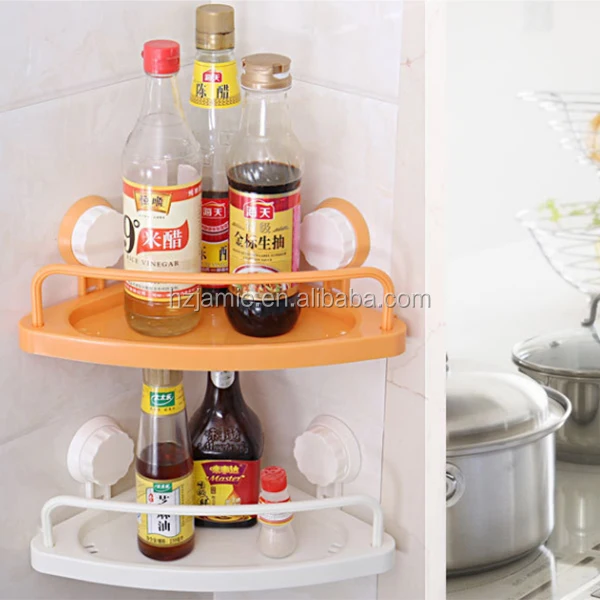 suction cup bathroom round corner shelf shower corner shelf
