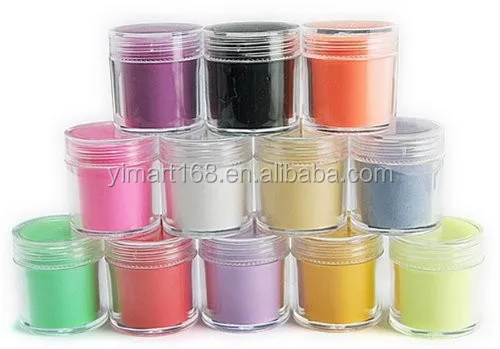Yimart 24 Colors Acrylic Powder Dust For Nail Art Tips DIY Decoration Acrylic Dust For Nail Art Nail Glitter Dust