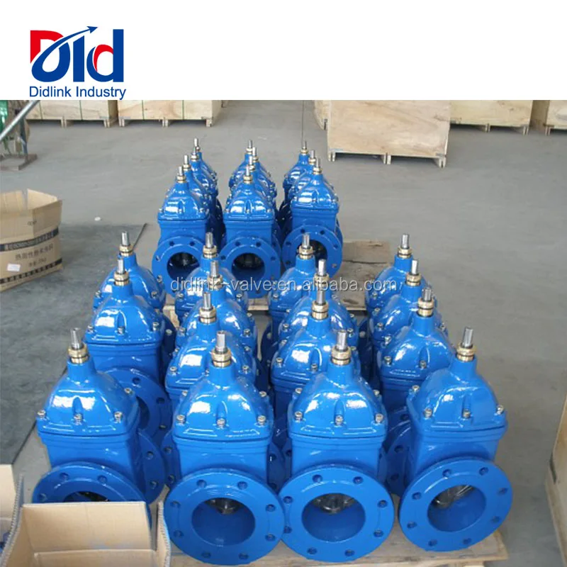 Cast Iron DN700 PN16 QT450 Soft Sealing Cuniform Double Disc Resilient Seat Gate Valve