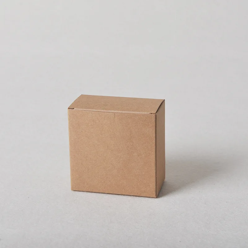 Customized Brown Kraft cardboard Paper Soap Small Packaging cookies and chocolate gift candle Box logo with hemp rope closure