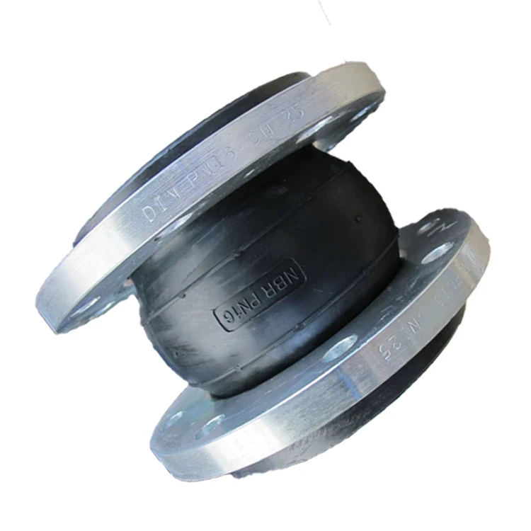 Rubber expansion joint with flange