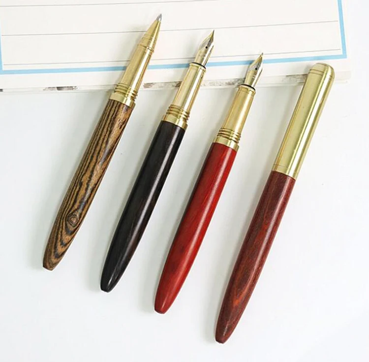 W004R Business Promotional Wood Material Pen Luxury Metal Ball with Custom Logo