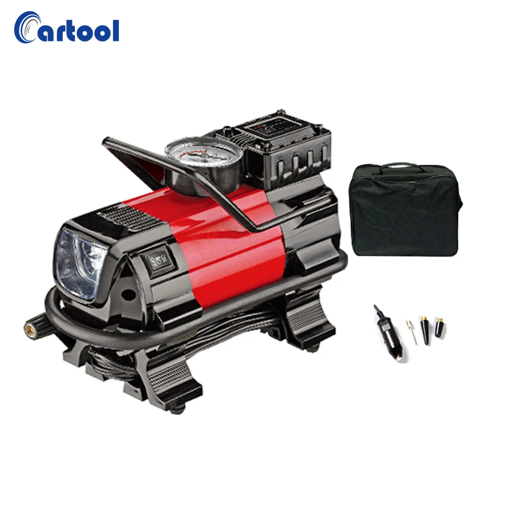 NEW Potable Car 12V Electric Pump Air Compressor Tire Inflator With Light